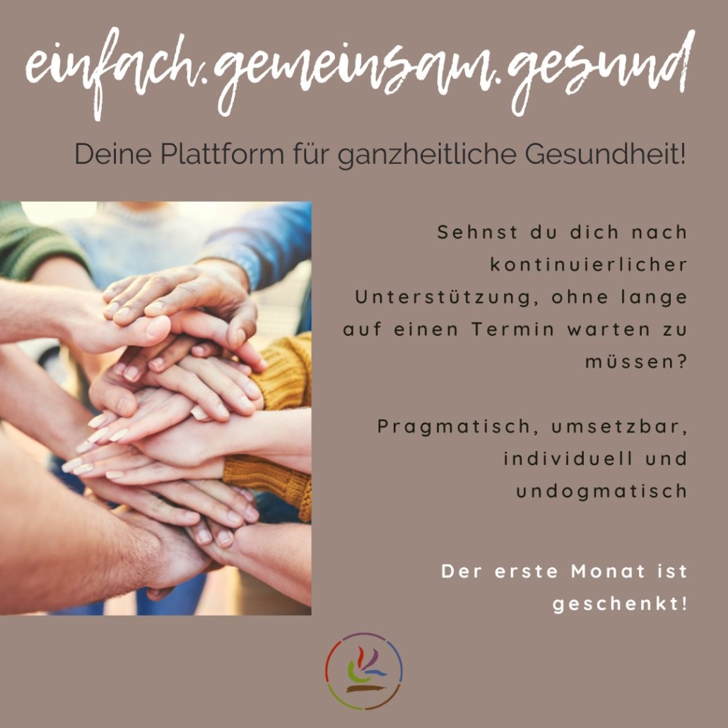 Einfach. Gemeinsam. Gesund! Deine Community - Dr. Med. Petra Barron